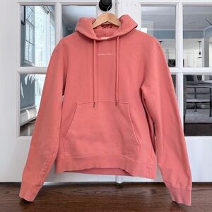 Sandro Paris 100% Cotton Hoodie Sweatshirt w/ Logo Embroidery | Size Medium